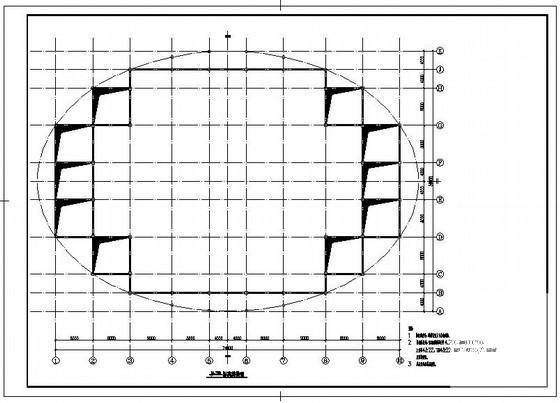 网球馆结构施工CAD图纸，共22张 - 2