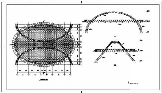 网球馆结构施工CAD图纸，共22张 - 3