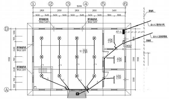 1层垃圾预埋场电气施工CAD图纸（三级负荷） - 2