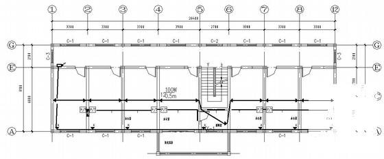 1层垃圾预埋场电气施工CAD图纸（三级负荷） - 3