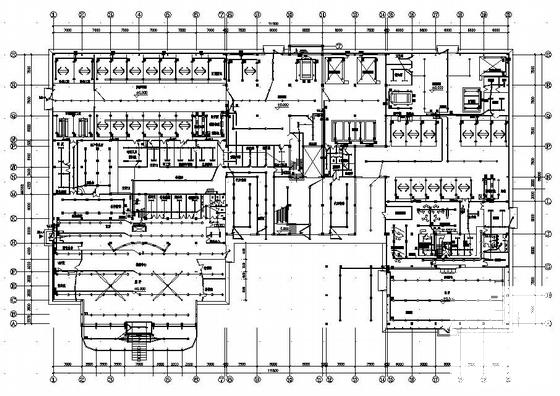 4层汽车4S店电气施工CAD图纸（地下1层） - 1