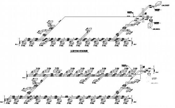 59887平米20层大厦空调通风施工CAD图纸 - 2