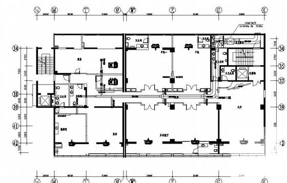 国内7150平米地上10层大厦空调CAD施工图纸 - 2