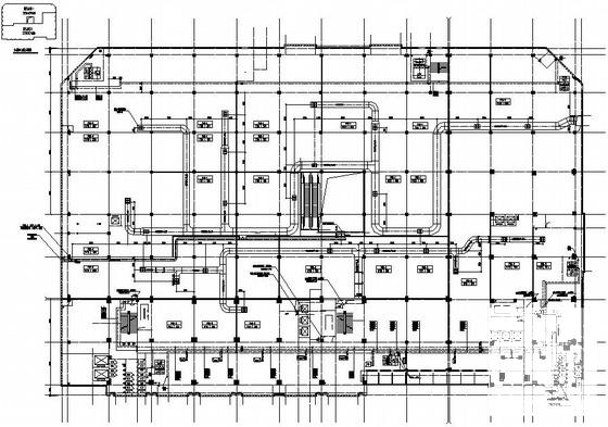 73657平米地上19层数码港空调通风CAD施工图纸 - 2