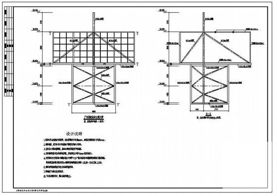 广告牌结构施工图 - 1