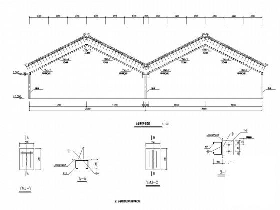 三角形钢屋架施工图 - 3