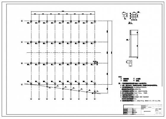 熟料堆棚结构设计CAD图纸 - 1