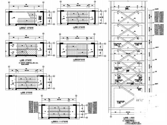 两栋26层剪力墙结构住宅楼地上部分结构施工CAD图纸 - 5