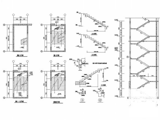 两栋中间夹商铺18层住宅楼结构施工CAD图纸 - 4