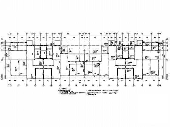 两栋18层剪力墙结构住宅楼结构施工CAD图纸 - 4