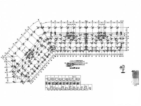 15层框架剪力墙结构安置区住宅楼结构施工CAD图纸 - 2