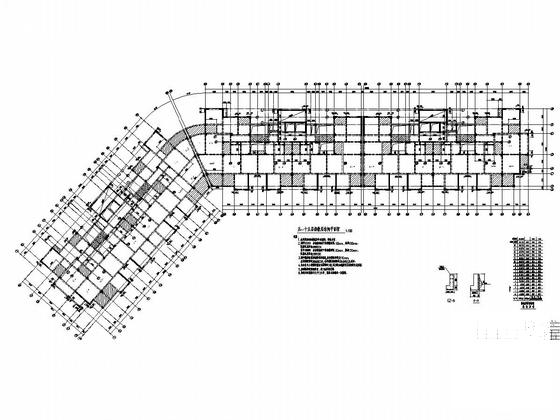 15层框架剪力墙结构安置区住宅楼结构施工CAD图纸 - 4