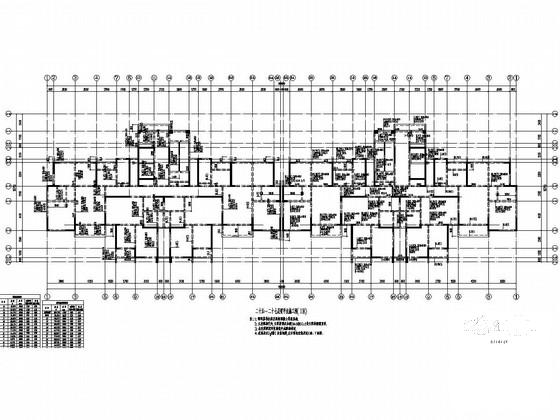 20000平米27层剪力墙高层住宅楼结构施工CAD大样图 - 2
