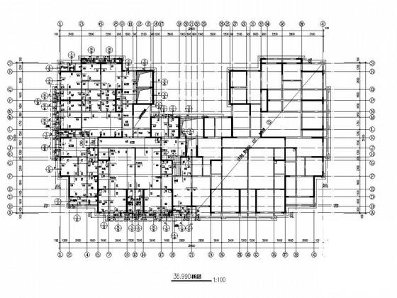 15层剪力墙结构住宅楼结构施工CAD图纸 - 2