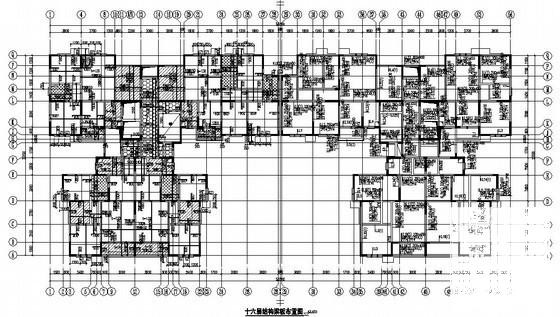 16层剪力墙结构住宅楼结构施工CAD大样图 - 2