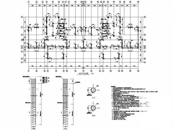 四栋28层剪力墙结构住宅楼结构施工CAD大样图 - 1