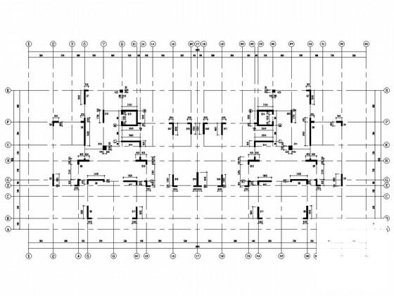 两栋34层框架剪力墙结构住宅楼结构施工CAD大样图 - 3