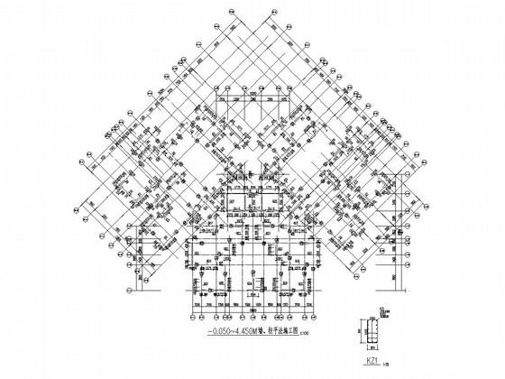 地上23层剪力墙结构住宅楼结构施工CAD大样图 - 1