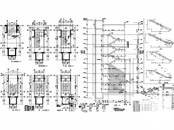 5栋11层框架剪力墙结构住宅楼结构施工CAD图纸 - 5