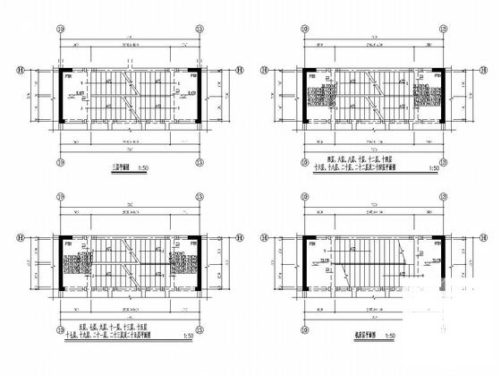 25层剪力墙结构住宅楼结构施工CAD大样图 - 5