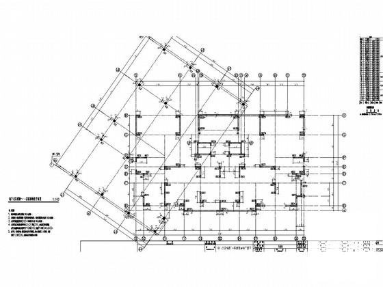 高层剪力墙结构住宅楼结构施工CAD大样图（高77米） - 2