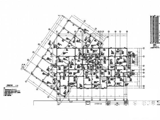 高层剪力墙结构住宅楼结构施工CAD大样图（高77米） - 3
