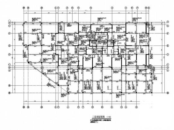 地上25层剪力墙结构住宅楼结构施工CAD大样图 - 2