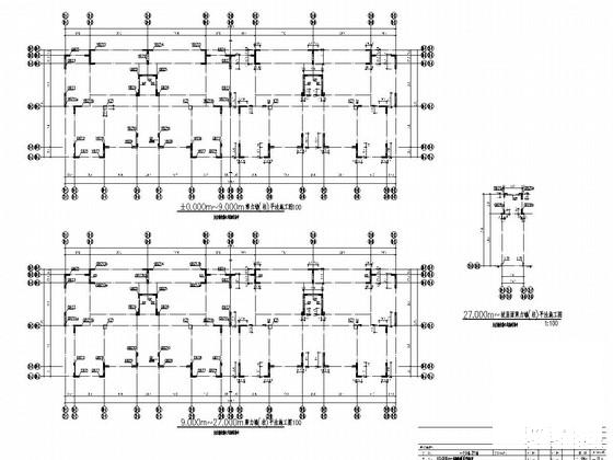 9层剪力墙结构住宅楼结构施工CAD大样图 - 2