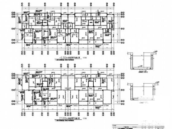 9层剪力墙结构住宅楼结构施工CAD大样图 - 3