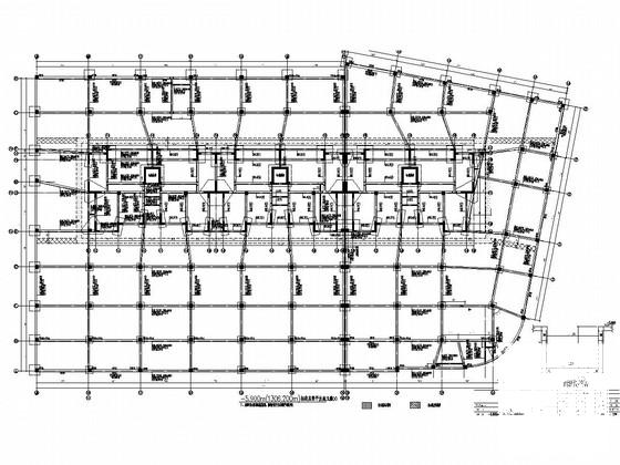 9层剪力墙结构住宅楼结构施工图cad桩位图 - 4