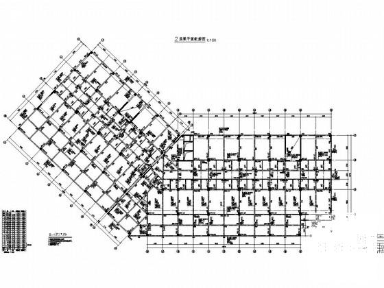 15层框架剪力墙结构住宅楼结构施工CAD图纸 - 2