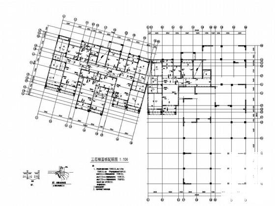 7层剪力墙结构住宅楼结构施工CAD图纸（高20米） - 2