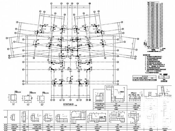 两栋28层剪力墙结构住宅楼结构施工CAD大样图 - 2