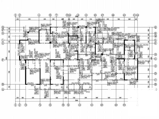 20层剪力墙结构住宅楼结构施工CAD大样图 - 5