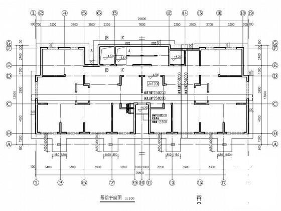 24层剪力墙结构高层住宅楼结构施工CAD图纸 - 1