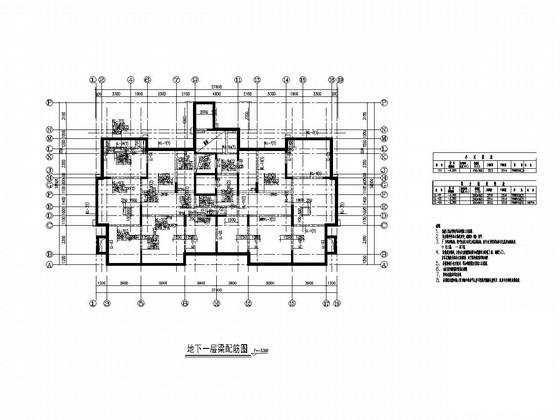 20层剪力墙结构住宅楼结构施工CAD图纸 - 1