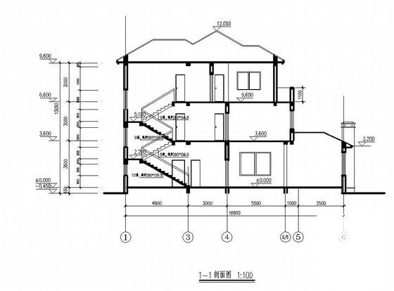 别墅建筑结构施工图 - 4