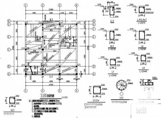 别墅建筑结构施工图 - 2
