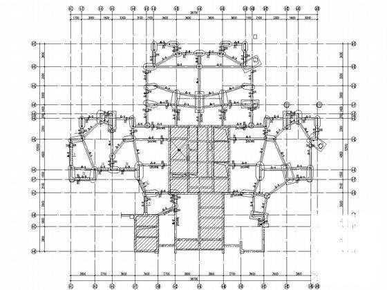24层剪力墙结构住宅楼结构CAD施工大样图（地下3层） - 1
