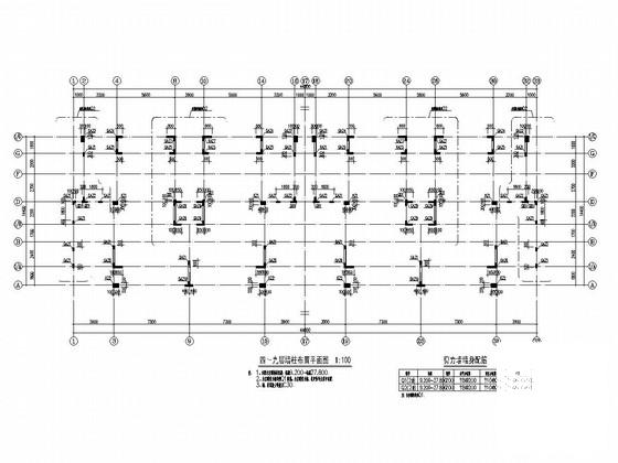 8层剪力墙结构住宅楼结构施工CAD图纸（高25米） - 1