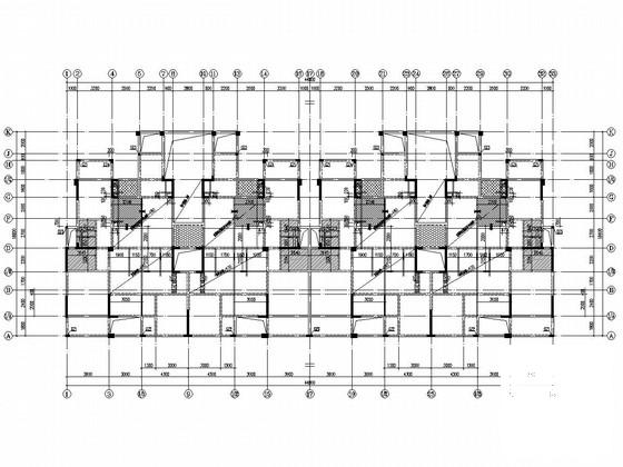 8层剪力墙结构住宅楼结构施工CAD图纸（高25米） - 2