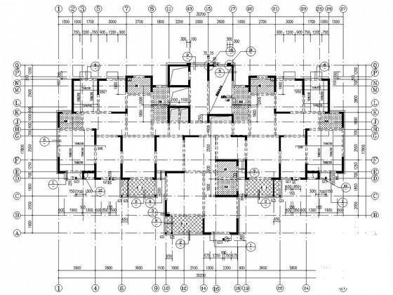 地上15层剪力墙结构住宅楼结构施工CAD图纸 - 2