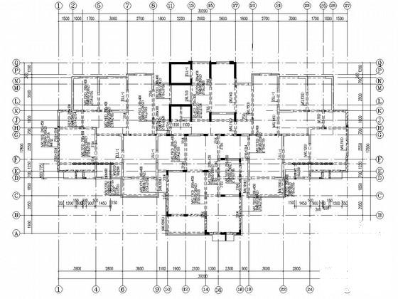 地上15层剪力墙结构住宅楼结构施工CAD图纸 - 3