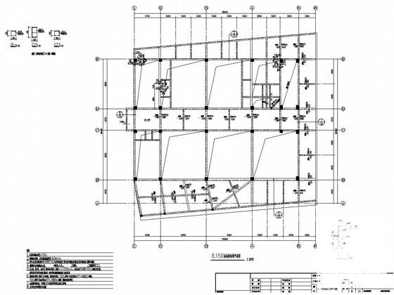 3层框架结构艺术中心结构施工CAD大样图 - 4