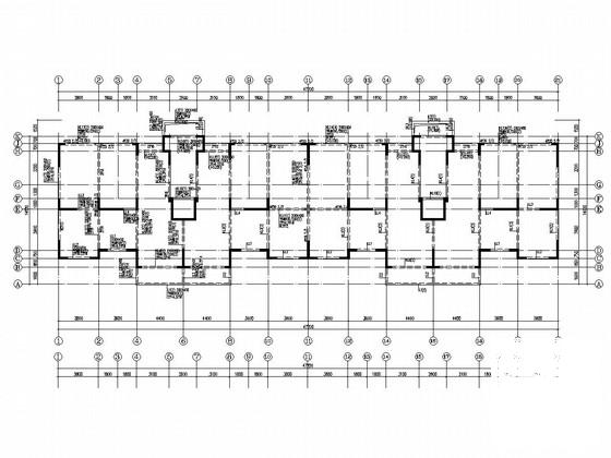 两栋8层剪力墙结构住宅楼结构施工CAD图纸 - 2