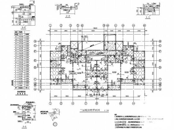 21层剪力墙结构住宅楼结构施工CAD大样图 - 3