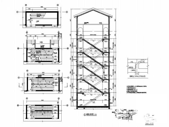 21层剪力墙结构住宅楼结构施工CAD大样图 - 5
