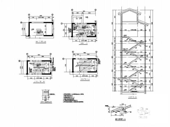 19层剪力墙结构住宅楼结构施工CAD大样图 - 5