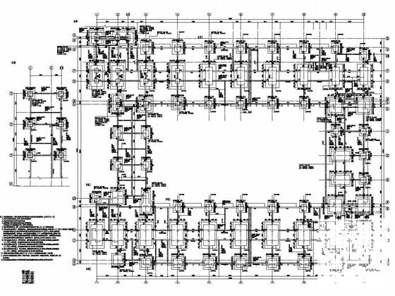 5层框架结构教学实验实训楼结构施工CAD大样图 - 1