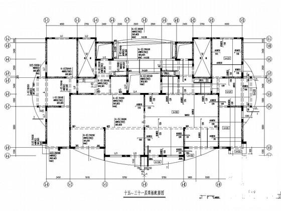 地上32层剪力墙结构住宅楼结构施工CAD图纸 - 3